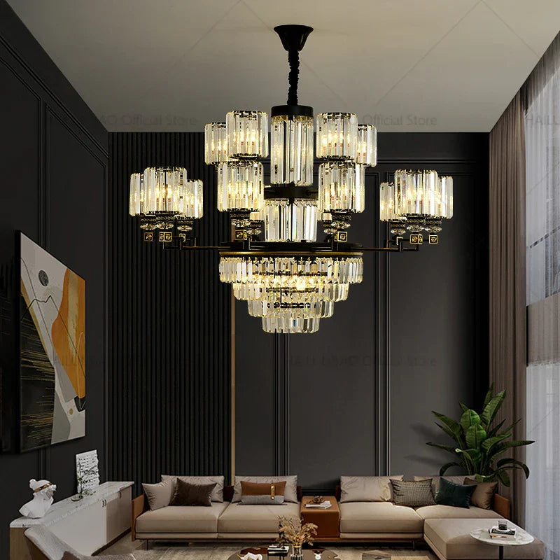 Modern Crystal Chandelier Light for Luxurious Living Spaces