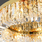 Luxury Crystal Chandelier Gold Ceiling Light for Dining Living Room