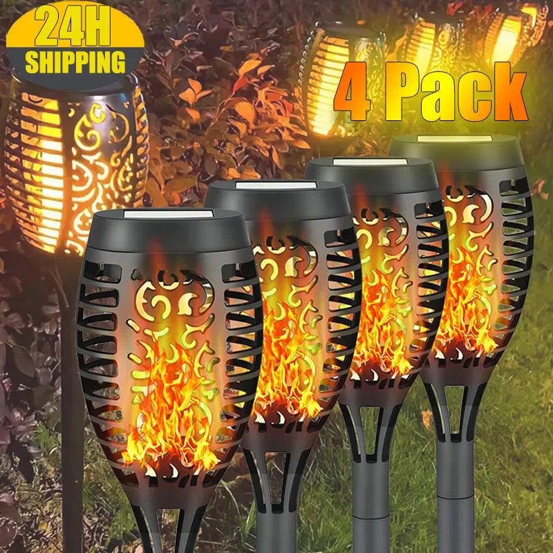 Solar Flame Torch Light for Garden Outdoor Decoration