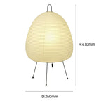 Japanese Style Rice Paper Desk Lamp for Home Decor, E27 Bedroom & Study Room Lighting
