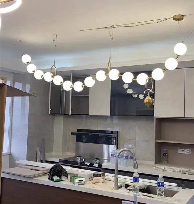 Afralia Nordic LED Pendant Lamp Acrylic Chandelier for Home Decor Lighting