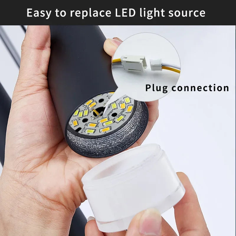 Modern Led Stair Chandelier for Duplex Apartment Bedroom and Restaurant Bar