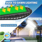 Solar Outdoor Street Light: 3 Modes, Motion Sensor, Remote Control - Waterproof Design