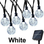 Crystal Fairy Solar String Lights - 8 Modes Waterproof Outdoor Patio Decor