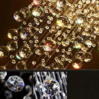 Oval Crystal Chandeliers for Living Room and Bar Lighting