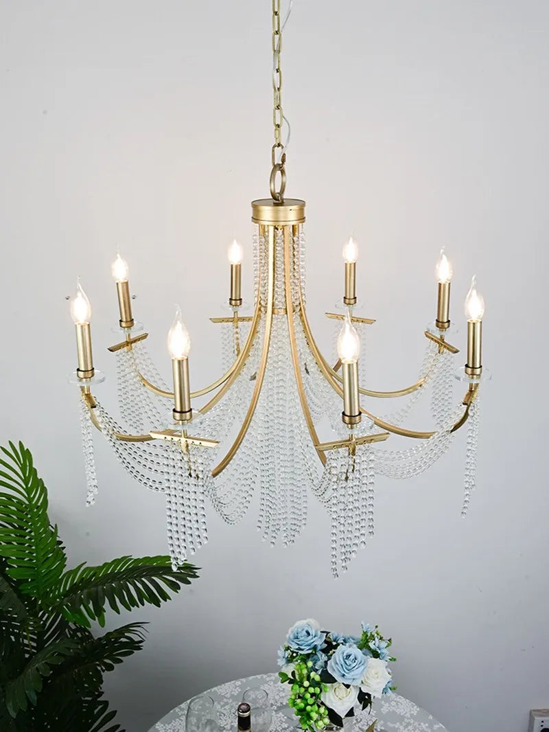 LED Chandelier: Vintage Home Pendant Lights for Living & Dining Room