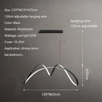 Modern Copper LED Chandelier for Dining Room and Bedroom Lighting