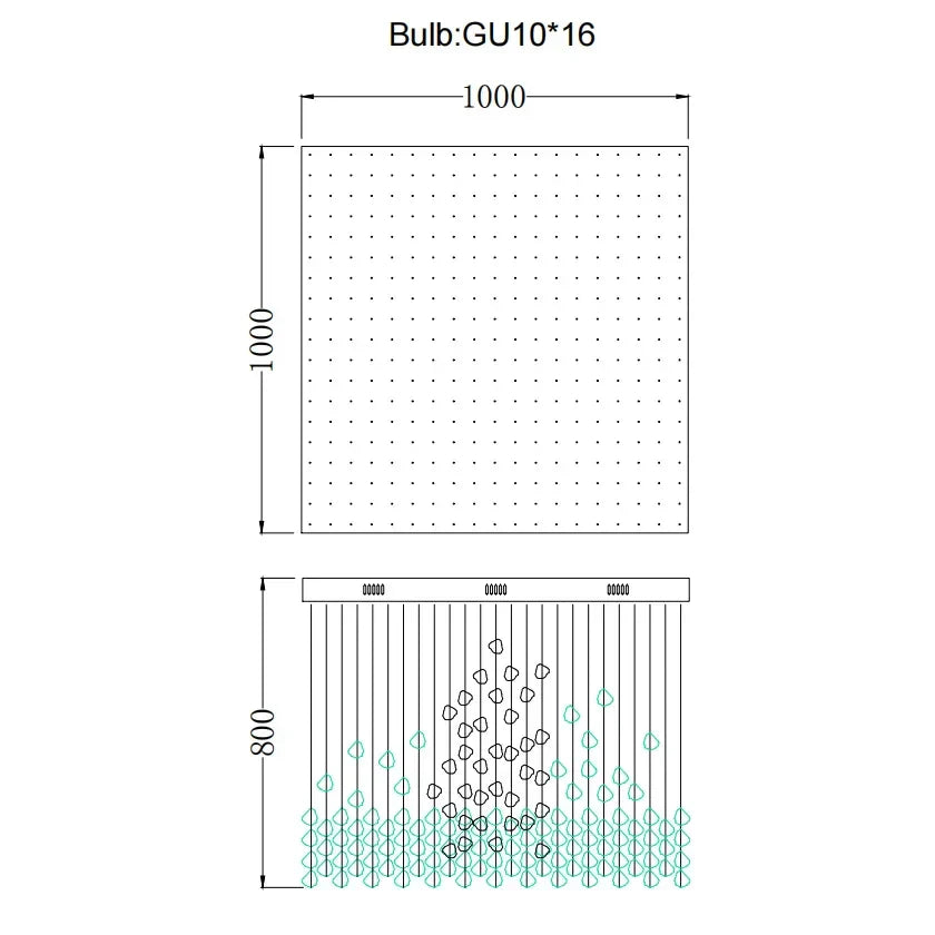 Stone Crystal LED Chandelier: Modern Luxury Lighting Fixture for Living Room Decor