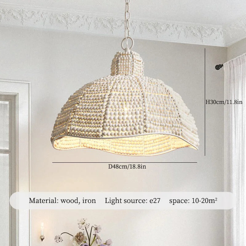 Vintage Wood Ceiling Chandelier for Kitchen Island, Bedroom, Living Room