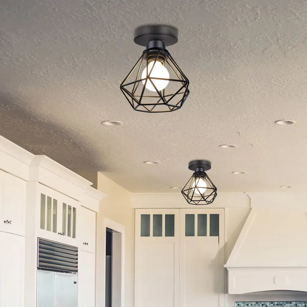 Vintage Industrial Ceiling Lamp Shade for Living Room Kitchen Home Decor