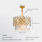 Crystal Chandelier Pendant Lights, Modern Luxury Ceiling Lamp for Home Decoration