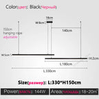 Modern Minimalist Nordic Chandelier Strip Creative Bar Table Lights