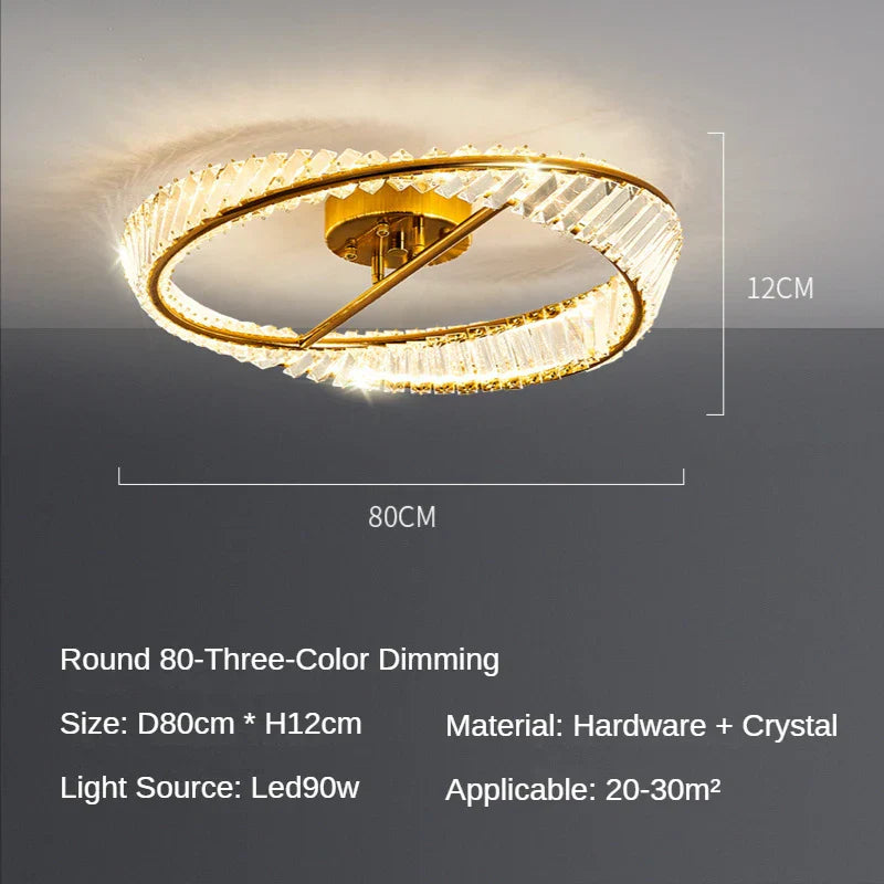 Crystal LED Chandelier Ceiling Lamps - Modern Luxury Indoor Lighting Fixtures