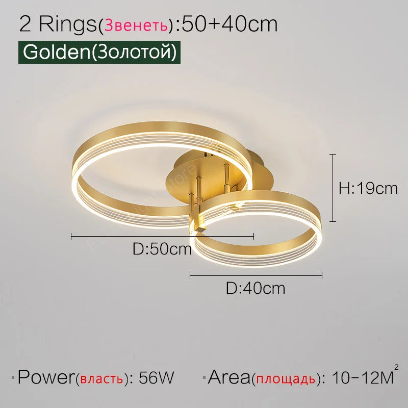 Nordic LED Ceiling Lamp 2023 - Modern Minimalist Bedroom Lighting