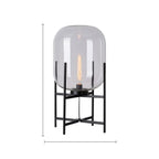 LED Glass Floor Lamp Retro Melon Floor Lights - Modern Minimalist Design