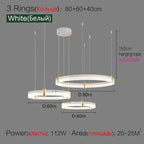 Simple Modern LED Chandelier - Luxury Nordic Design for Living Room, Bedroom, and Restaurant