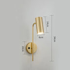 Rotatable LED Wall Lamp with Switch for Bedroom, Living Room | Modern Sconce Lights