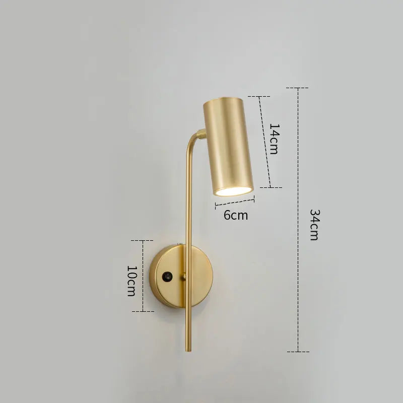 Rotatable LED Wall Lamp with Switch for Bedroom, Living Room | Modern Sconce Lights