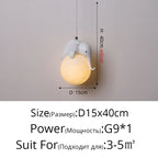 Bear Bedroom Wall Lamp: Modern Chandelier for Living Room, Study & Dining Room