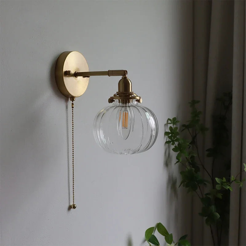 Glass Ball Wall Sconce Modern Wandlamp Stair Light for Bedroom Bathroom Mirror
