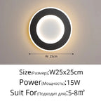 Modern Touch Sensor LED Wall Lamps for Indoor Lighting