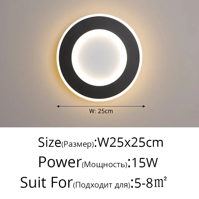 Modern Touch Sensor LED Wall Lamps for Indoor Lighting