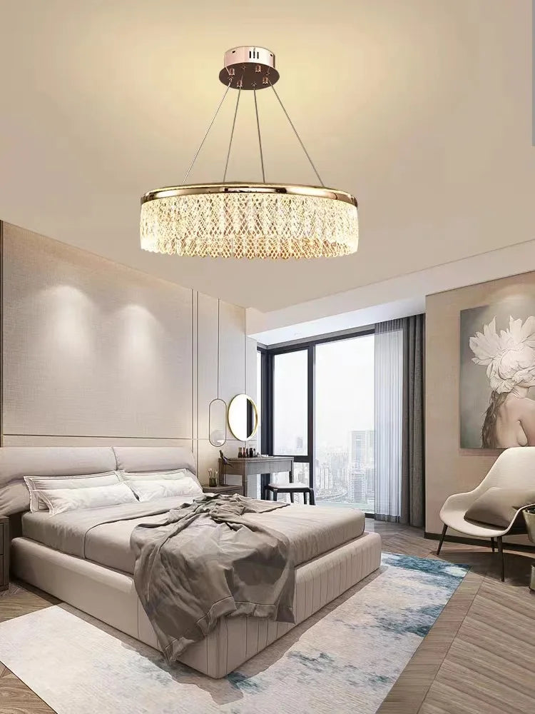 Crystal Chandelier Luxury LED Lighting for Living Dining Kitchen Bedroom