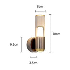 Rotatable Transparent Wall Lamp for Modern Minimalist Bedroom & Living Room