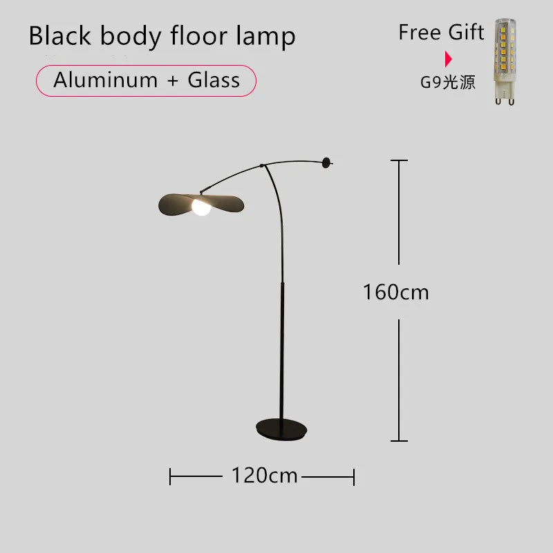 Nordic LED Floor Lamp Adjustable Long Arm Reading Light for Living Room