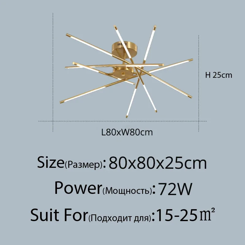 Linen Ceiling Chandelier: Black Gold Pendant Lamp for Home, Office, or Restaurant