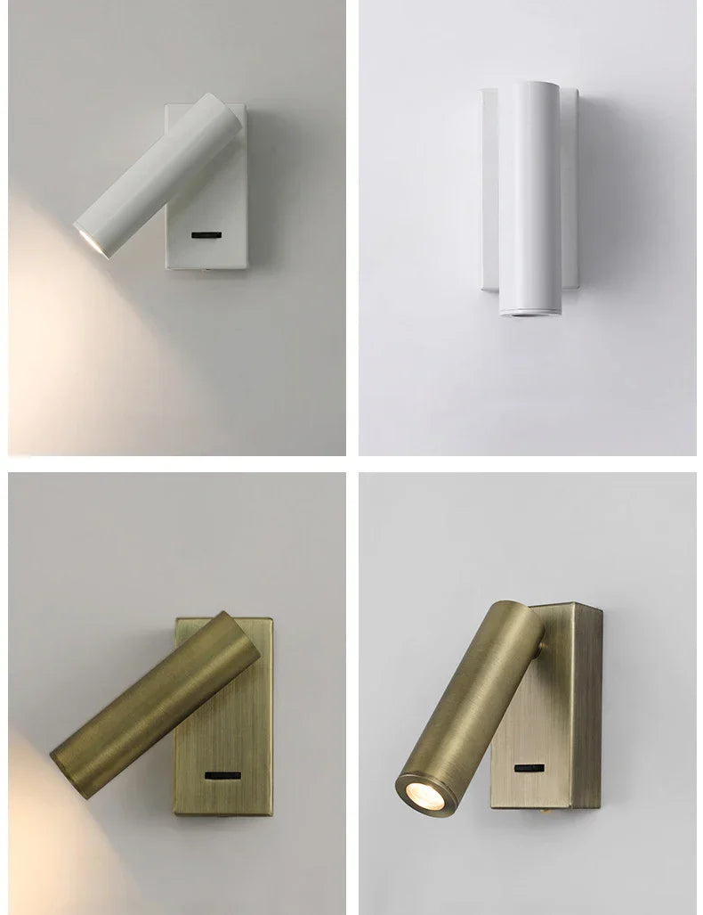 Bedroom Wall Lamp Surface Spotlight Indoor Reading Sconce Lights