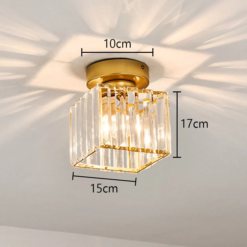 Glass Crystal LED Ceiling Chandelier for Home Decor