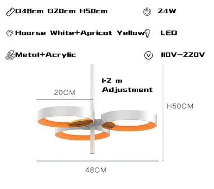 Modern LED Pendant Lamp for Living Room Dining Table Lighting