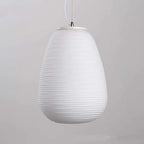 Glass Cocoon Pendant Light for Kitchen Dining Table, E27 LED Hanging Lamp
