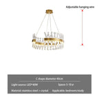 Gold Metal S Shape Lustre LED Pendant Lamp for Luxe Living & Dining Spaces