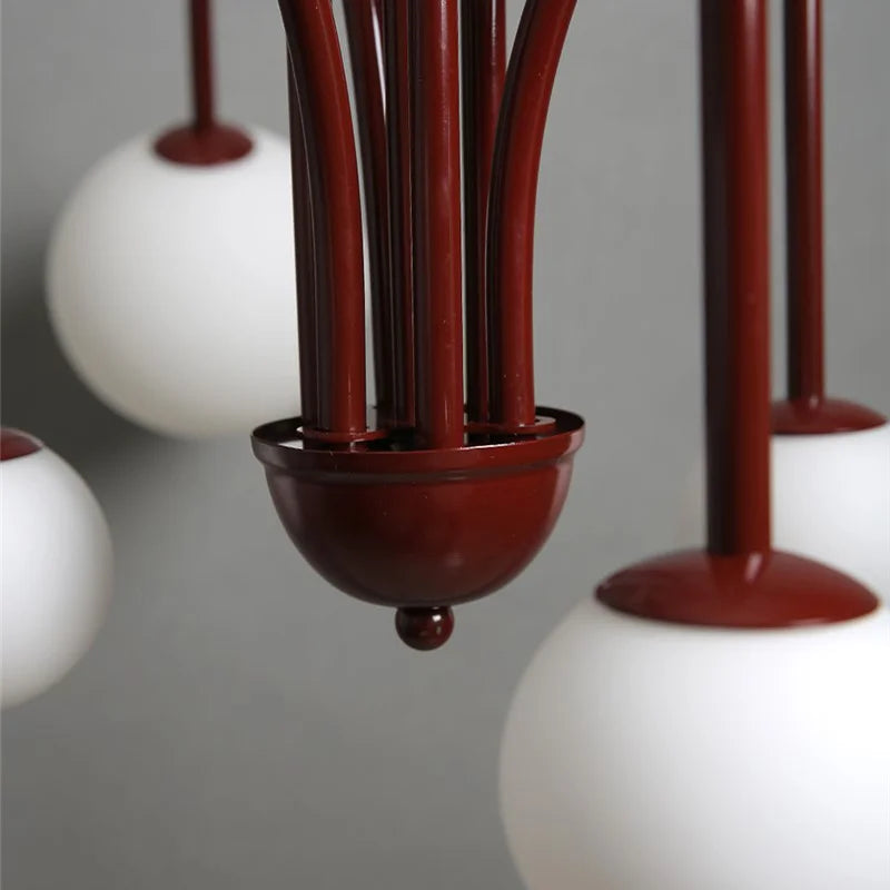 Modern Iron Glass Pendant Chandelier for Home Décor