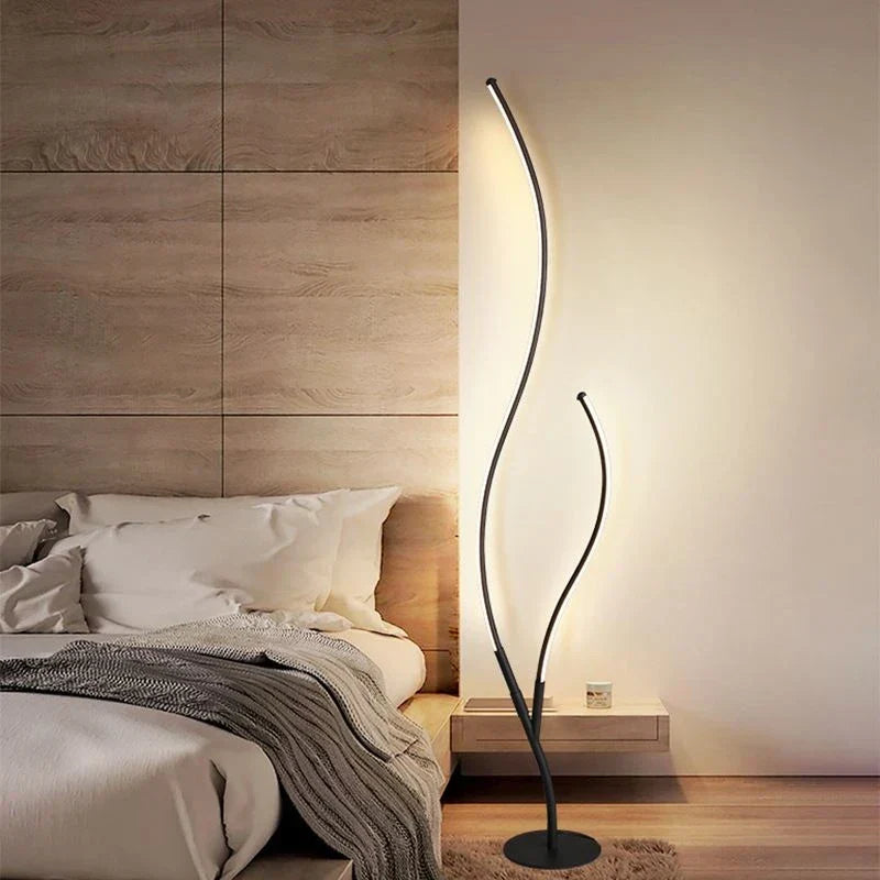Modern LED Corner Floor Lamp for Living Bedroom, Creative Design Home Decor