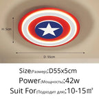 Kids LED Cartoon Ceiling Light | Boys Girls Bedroom Decor Lamps