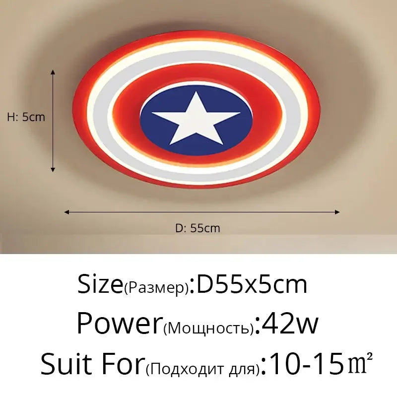 Kids LED Cartoon Ceiling Light | Boys Girls Bedroom Decor Lamps