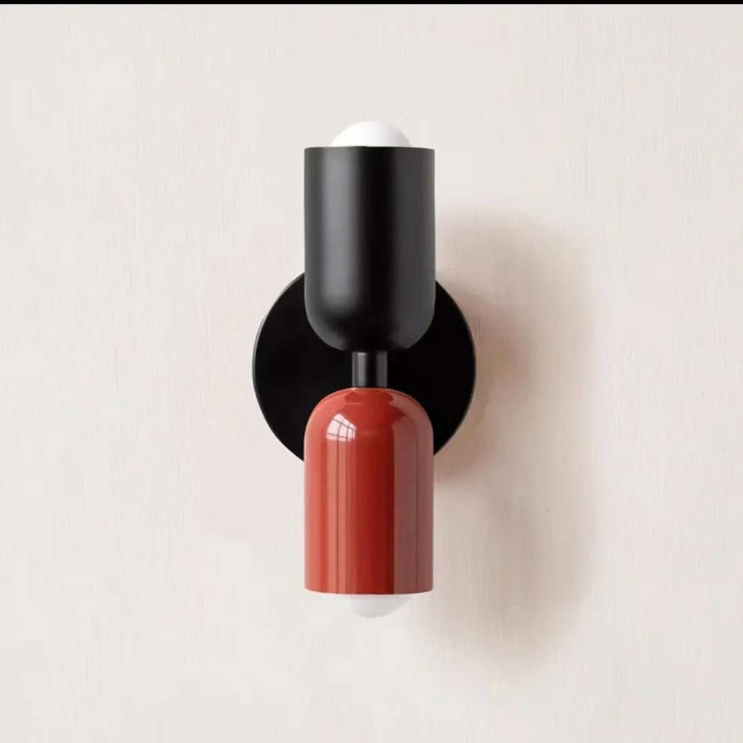 Cream Double Head LED Wall Lamps | Modern Nordic Colorful Lights for Indoor Decor