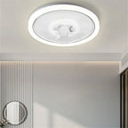 Modern White Ceiling Fan Light 120W LED Remote Control Dimmable Chandelier Fan