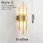 Gold Crystal Bracket Light: Stylish Lighting Fixtures for Home Wall Decor