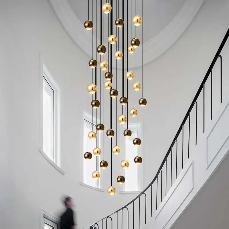 Gold Ball Crystal Chandelier | Modern Art Decor Lighting Fixture