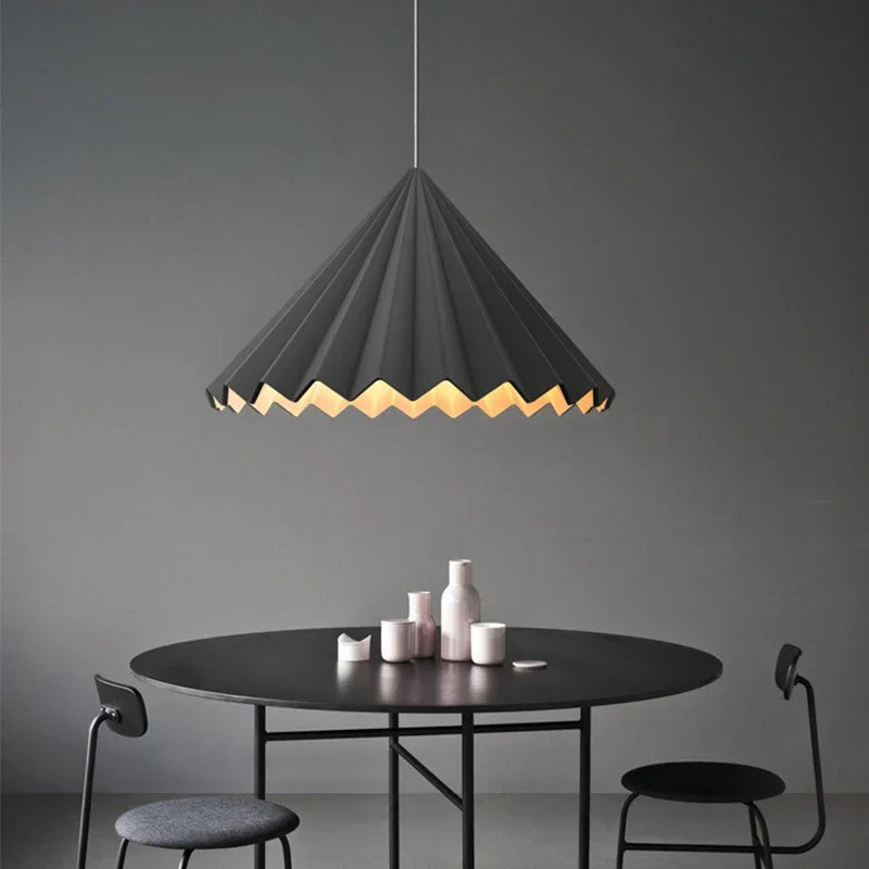 Nordic Minimalist Resin Umbrella Pendant Light with LED for Kitchen Dining Room by Afralia™