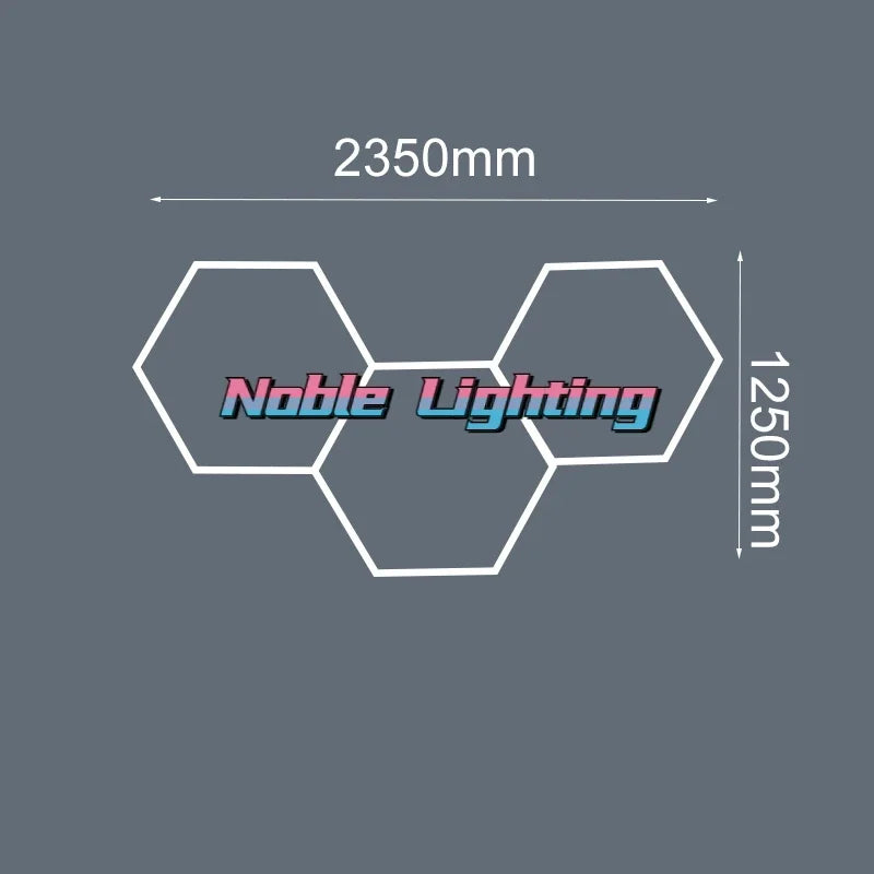 Honeycomb LED Ceiling Light: Custom Link for Worksop Gym