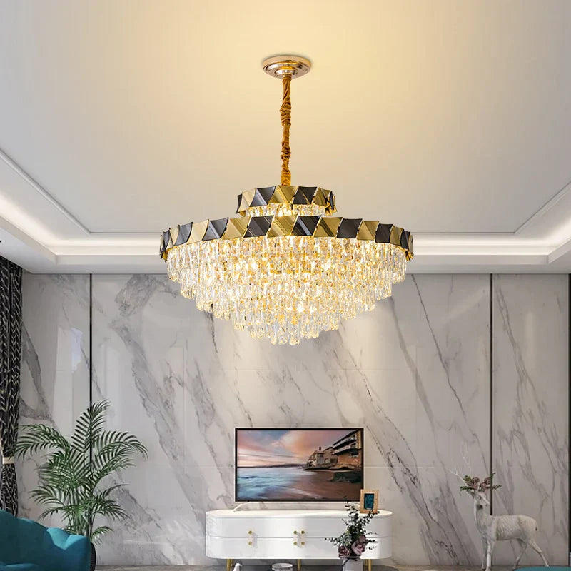 Crystal Chandelier: High-End Luxury Lighting for Living Room, Restaurant & More