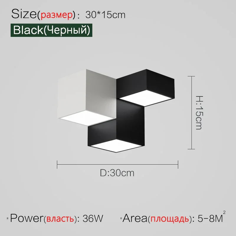 Bedroom Ceiling Lamp: New Modern Master Bedroom Lighting, Nordic Design, Black&White