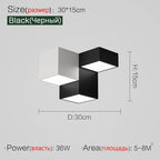 Bedroom Ceiling Lamp: New Modern Master Bedroom Lighting, Nordic Design, Black&White