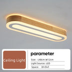 Round Wood LED Ceiling Lights for Modern Home Decor