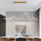 Modern Dining Room LED Chandelier & Hanging Lamps with Sleek Aluminum Design